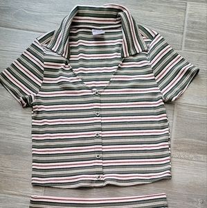 Juniors 2 piece skirt set